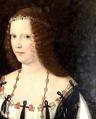 Bartolomeo Veneto, "Portrait of a Woman (presumed portrait of Lucrezia Borgia)," National Gallery (UK)