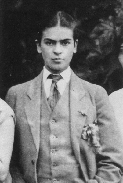 Frida Kahlo, 1926, photo by Guillermo Kahlo