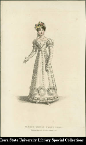 French Dinner Party Dress, 1821