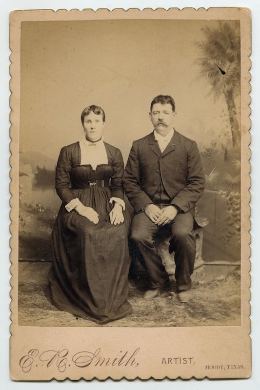 Photograph of Jemima Moore and Jim Welch, 1885-90, Texas, Private Collection of T. Bradford Willis