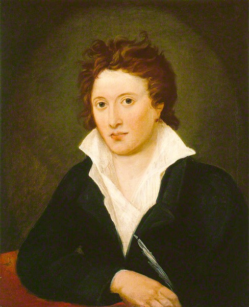 Portrait of Percy Bysshe Shelley by Amelia Curran, 1819