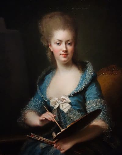 Self-portrait, Madame Louis Filleul de Besne, 1779. Private collection