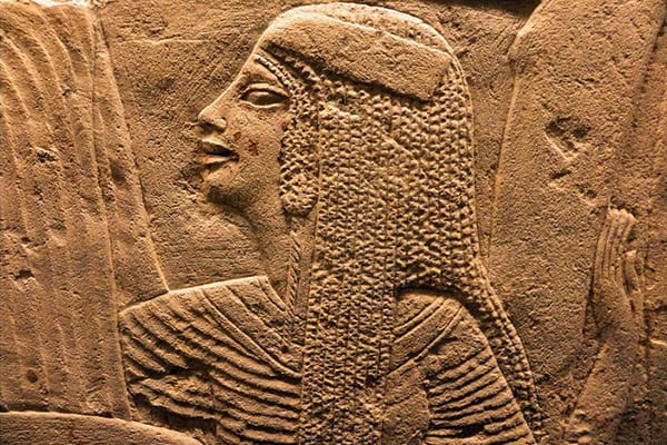 Egyptian carving from Sakkara, 1333-1307 BCE