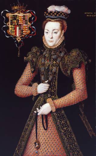 Portrait of an unknown lady by Hans Eworth, 1565-68, Tate Britain.