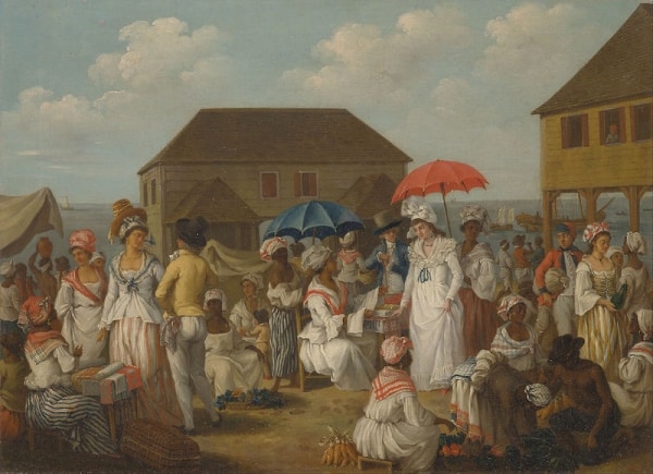 Agostino Brunias, Linen Market, Dominica, c. 1780