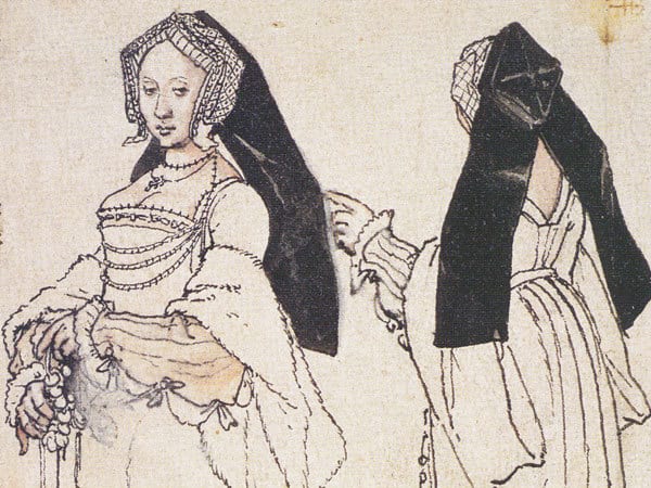 1527 Lady Wearing an English Hood by Hans Holbein