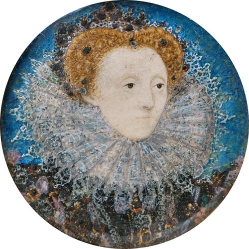 Miniature of Queen Elizabeth I by Nicholas Hilliard, circa 1586-1587