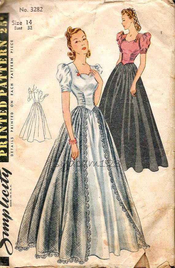 1930s dress pattern Simplicity