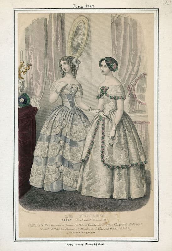 1850s fashion plate