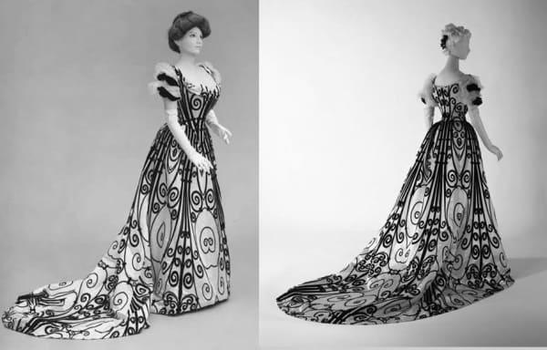 1898–1900 evening dress