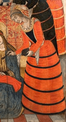 Detail from “The Birth of John the Baptist.” Pedro Garcia de Benabarre c. 1483