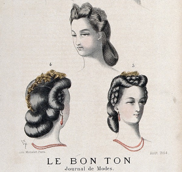 1864 - Le Bon Ton Journal a la Modes via Wikimedia Commons