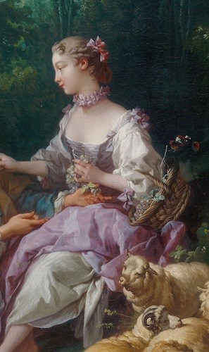 François Boucher, Are They Thinking about the Grape? 1747, Art Institute of Chicago