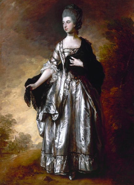 1769 - Isabella, Viscountess Molyneux, later Countess of Sefton, by Thomas Gainsborough, via Wikimedia Commons