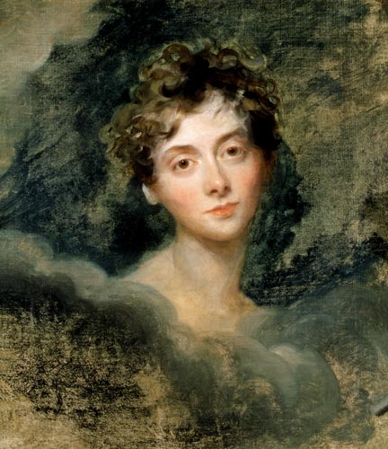 Thomas Lawrence, Portrait of Lady Caroline Lamb (1785-1828), c. 1805, via Wikimedia Commons.