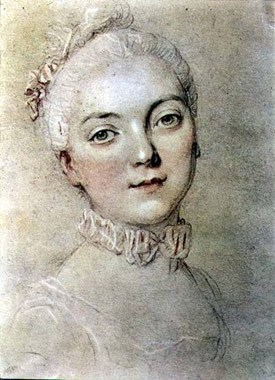 François-Hubert Drouais, Portrait of Madame du Barry (1743-1793), 18th century, via Wikimedia Commons