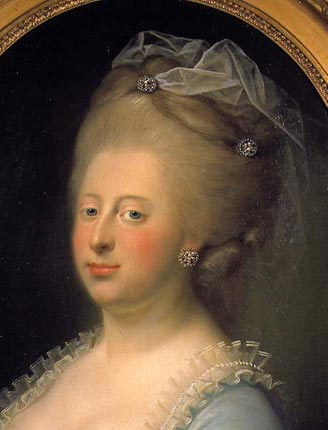 Portrait of Queen Louise of Denmark by Jens Juel, 1771, Rosenborg Castle