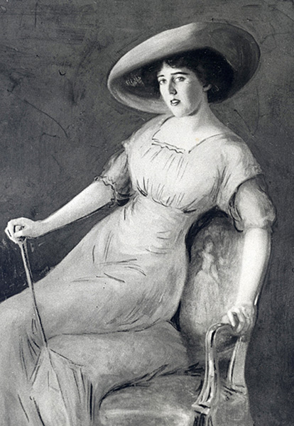 1913 portrait of Louise Bryant by John Henry Trullinger, via Wikimedia Commons.