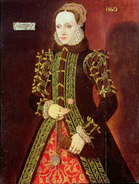 1560 - Elizabeth Fitzgerald, Countess of Lincoln, attributed to Steven van der Meulen, via Wikimedia Commons