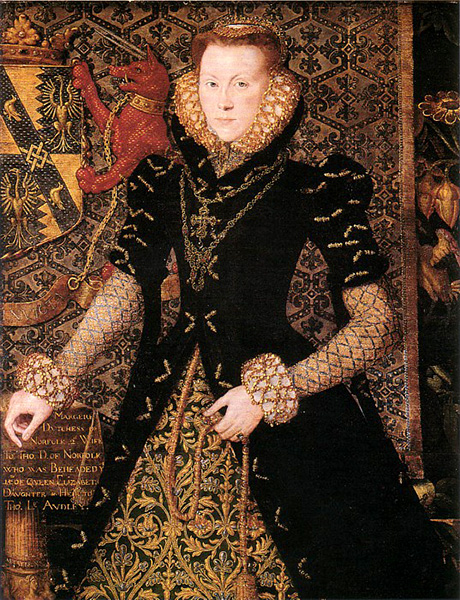 1562 - Margaret Audley, Duchess of Norfolk, by Hans Eworth, via Wikimedia Commons