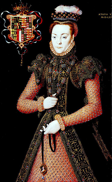 1565-1568 - Unknown lady, by Hans Eworth, via Wikimedia Commons