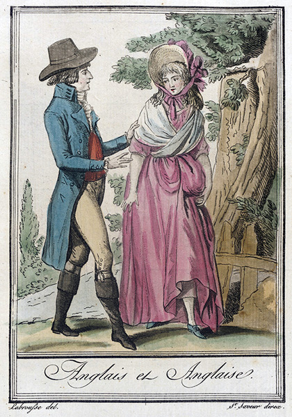 Costumes de Differents Pays, ‘Anglais et Anglaise’, 1797, LACMA