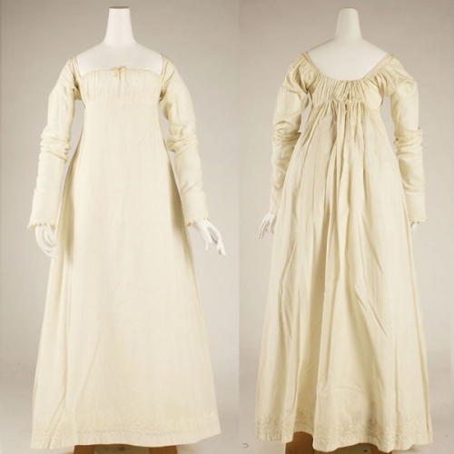 Dress, American, 1804-14, Metropolitan Museum of Art.