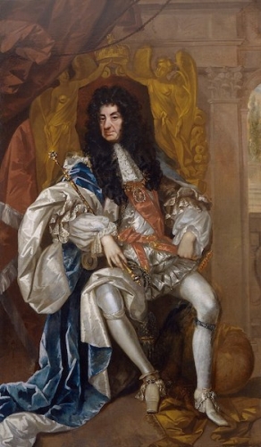 King Charles II, attributed to Thomas Harker, c. 1680, National Portrait Gallery