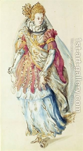 1615 - costume sketch by Inigo Jones