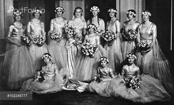Diana Mitford Guinness wedding, 1929, via Wikimedia Commons