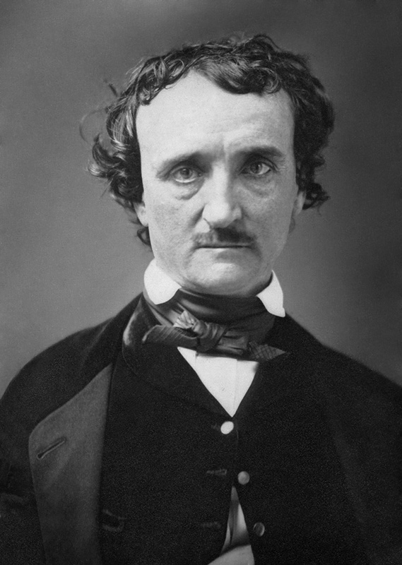1849 - retouched photo of Edgar Allan Poe