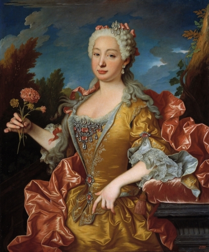 Bárbara de Braganza, Princess of Asturias by Jean Franc, c. 1729, Museo del Prado