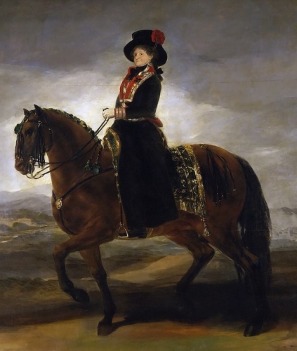 Equestrian portrait of Maria Luisa of Parma by Francisco Goya, 1799, Museo del Prado