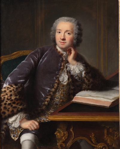 Marianne Loir (French, ca. 1715-1769), Portrait of a Man Seated at a Desk, ca. 1750, oil on canvas, Portland Art Museum