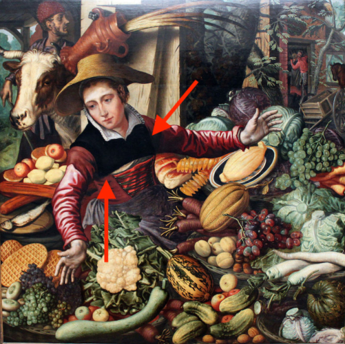 The Vegetable Seller by Pieter Aertsen, 1567, Gemäldegalerie