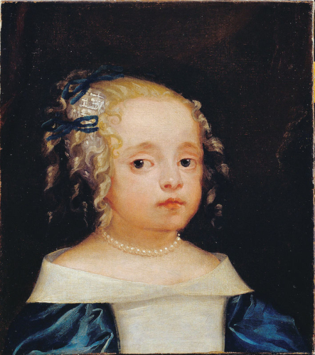 Head of a Girl by Isaac Fuller, early 1660s, Dulwich Picture Gallery
