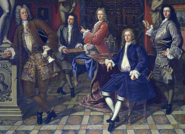Sir Andrew Fountaine and Friends in the Tribune,Giulio Pignatta, 1715.
