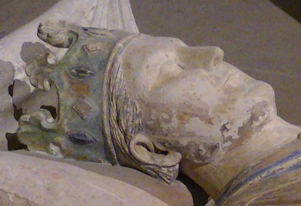 Effigy of Henry II of England in the church of Fontevraud Abbey via Wikimedia Commons
