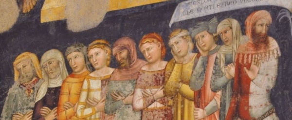 Fresco in Verona, Italy, 14th century, via Pinterest