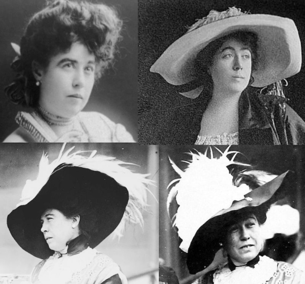 Various photos of Molly Brown, c. 1909-12, via Wikimedia Commons