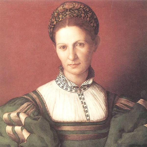 1530 - detail from portrait of a lady - Angelo Bronzino