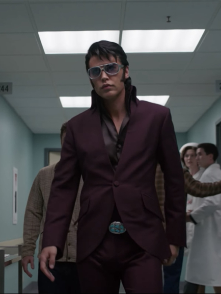 Elvis (2022) purple suit