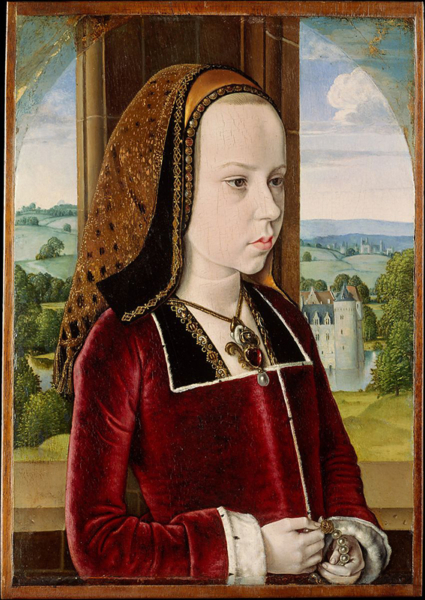 Margaret of Austria, by Jean Hey, 1490