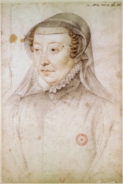 After 1559 - before 1572 - Catherine de' Medici by François Clouet