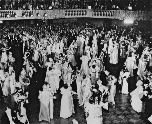 1930s - A New Orleans Mardi Gras ball, Works Progress Administration photo.