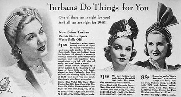 1940 - turban advertisement