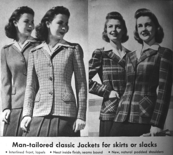 1940s - women's jacket ad