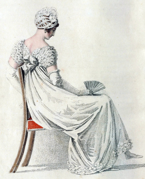1815 - Evening dress from Ackermann's fashion plates