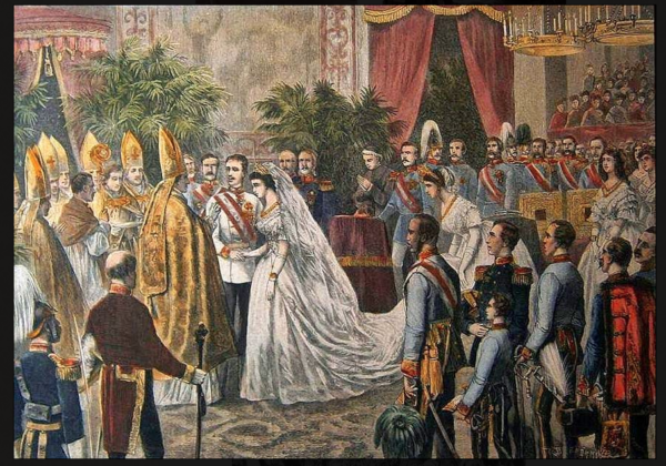 Cérémonie de mariage de l'Empereur François-Joseph, Wiener Zeitung 1854