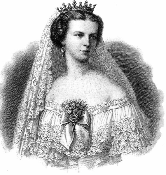 Elisabeth d'Autriche en mariée, 1854, Wiener Zeitung